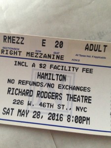 Hamilton ticket